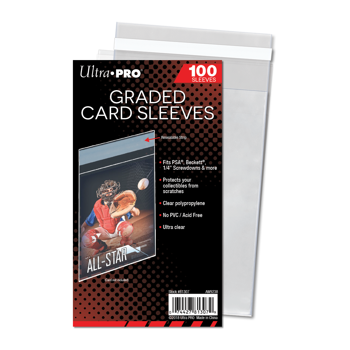 Ultra Pro Graded Card Sleeves Resealable